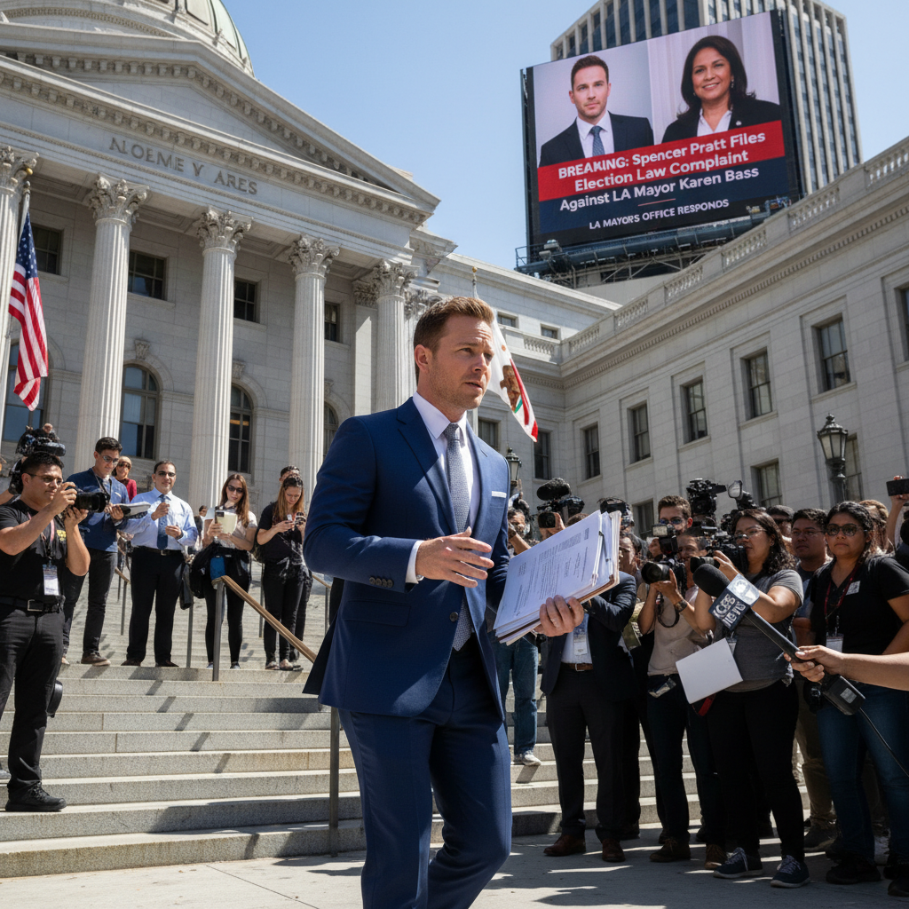Spencer Pratt Accuses LA Mayor Bass of Election Law Violation | UnoNext
